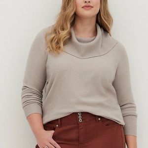 Torrid, cowl neck sweater, worn once, lightweight